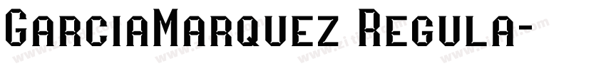 GarciaMarquez Regula字体转换